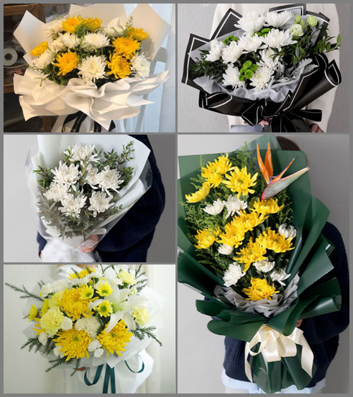 广东揭阳市普宁市麒麟镇蔡口村白事花束代送